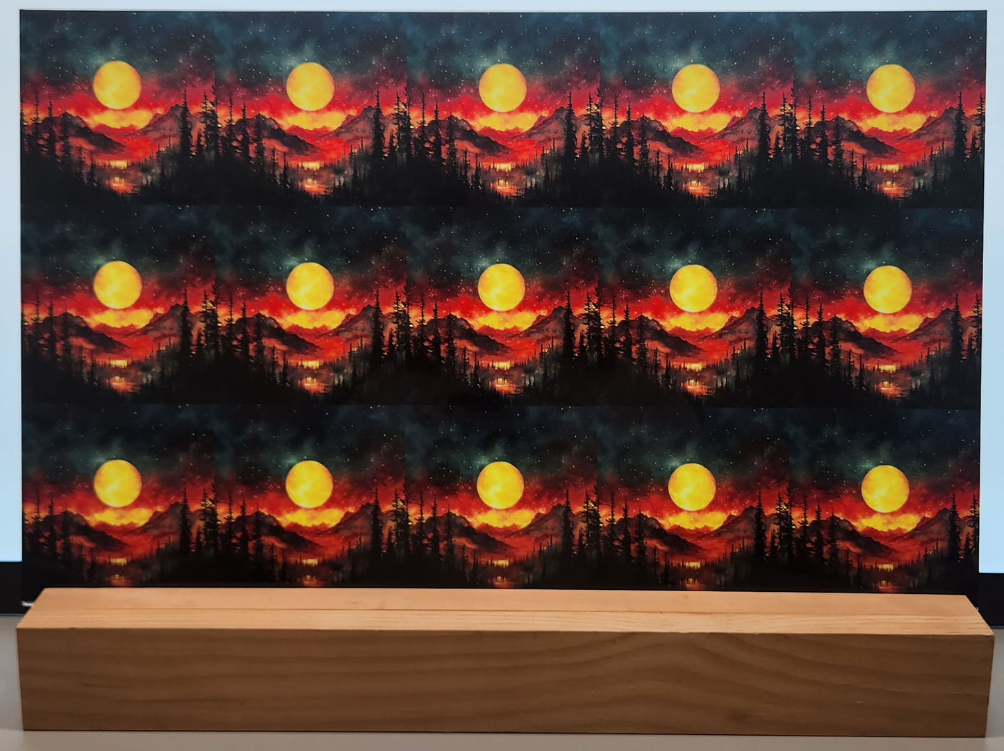 DecoCraft - Scenic Tiles Series - Firelight Moonrise