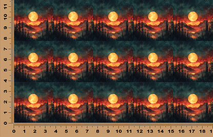 DecoCraft - Scenic Tiles Series - Firelight Moonrise