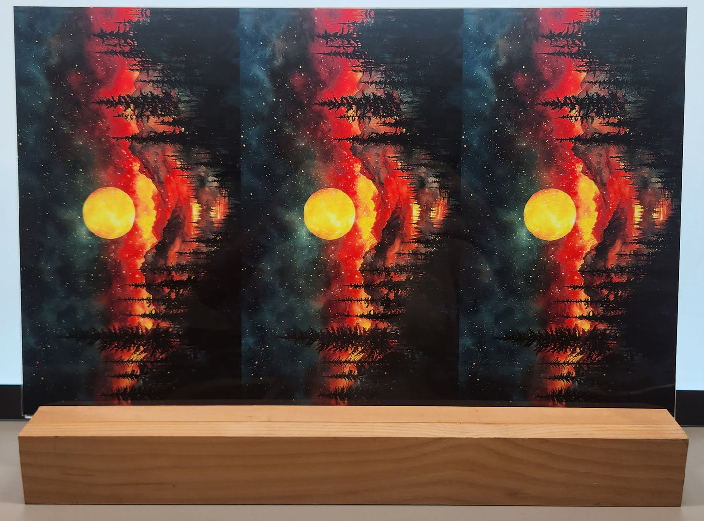 DecoCraft - Scenic Landscape Tiles Series - Firelight Moonrise