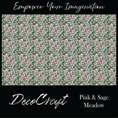 DecoCraft - Skies & Landscapes - Pink and Sage Meadow