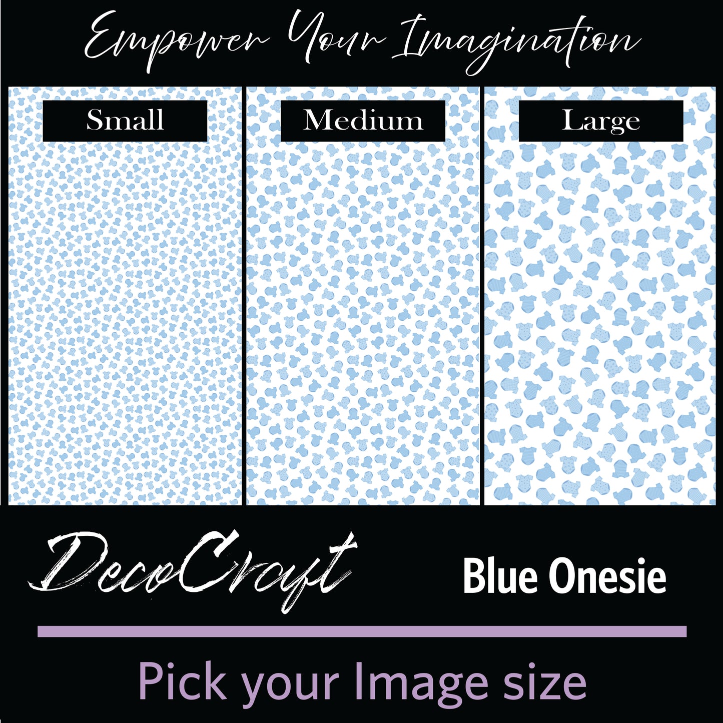 DecoCraft - Baby - Timeless Nursery - Blue Onesie