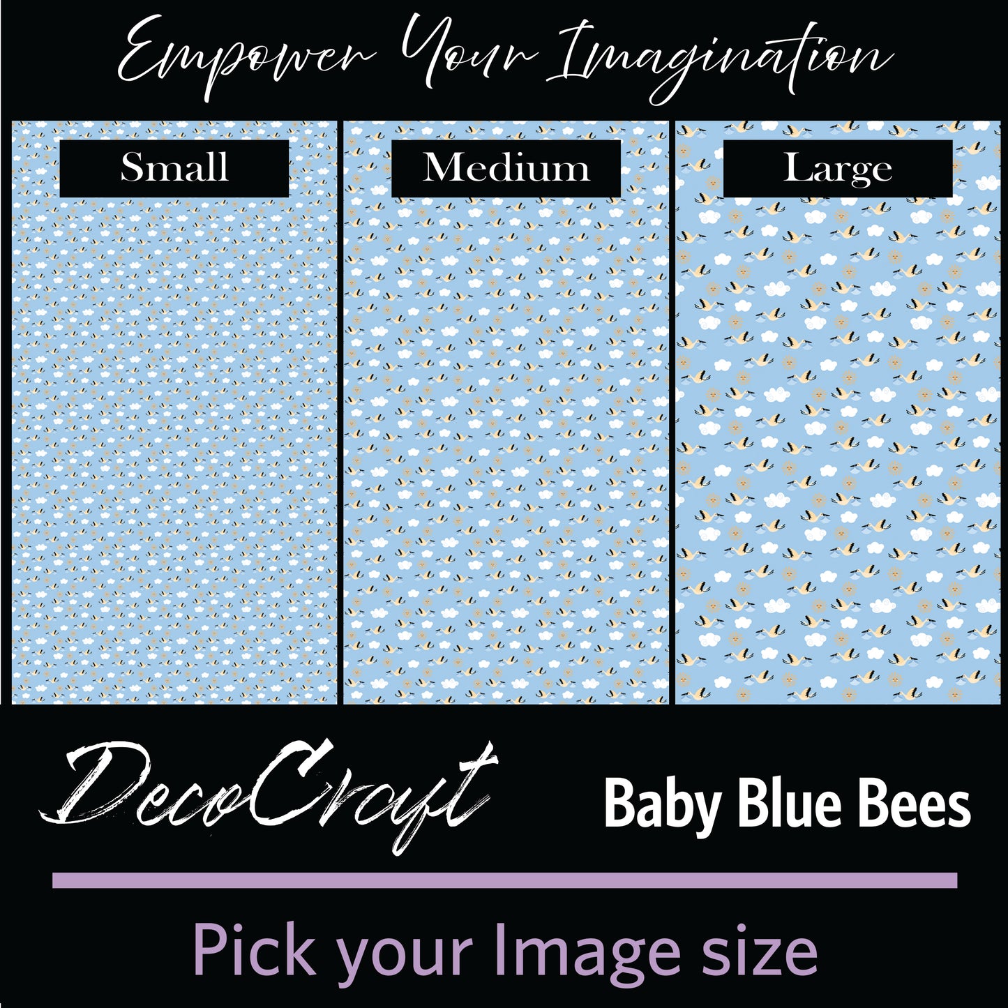 DecoCraft - Baby - Timeless Nursery - Baby Blue Bees