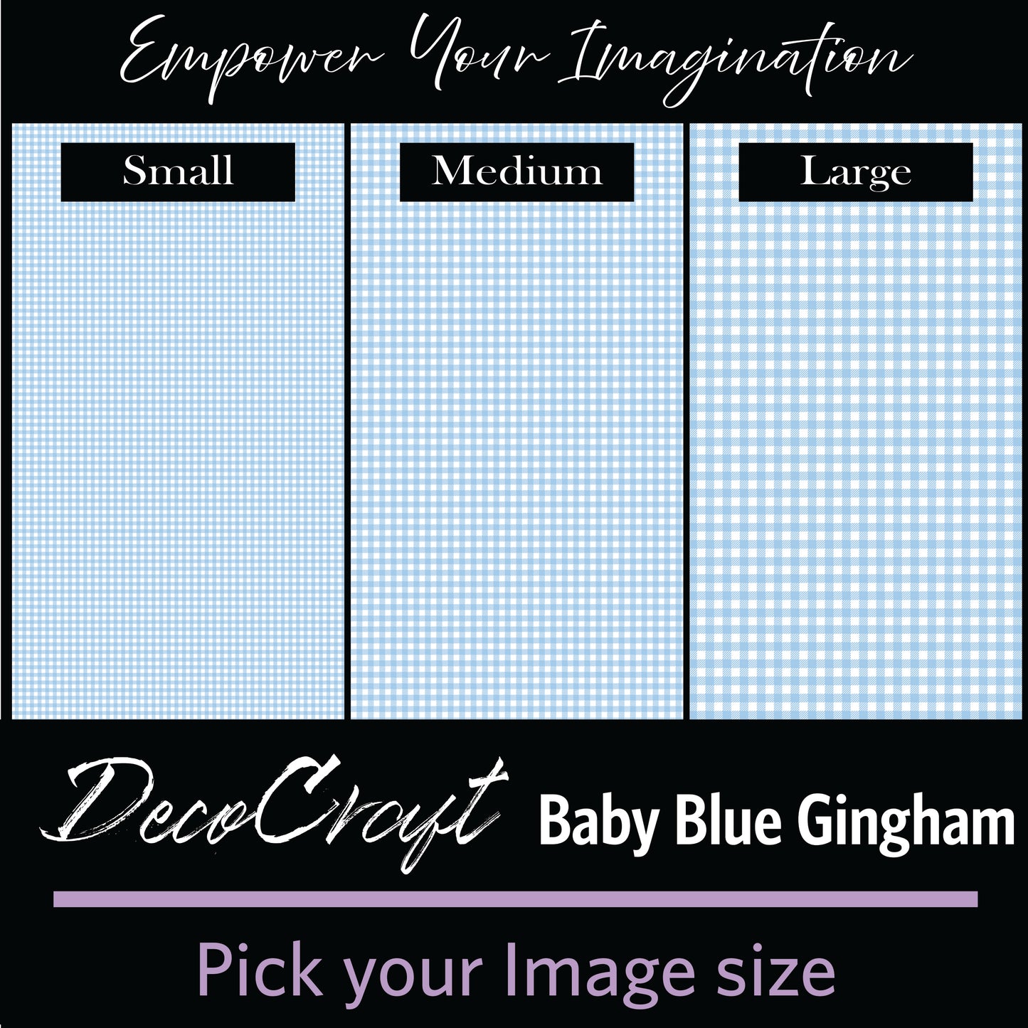 DecoCraft - Baby - Timeless Nursery - Baby Blue Gingham