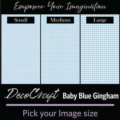 DecoCraft - Baby - Timeless Nursery - Baby Blue Gingham