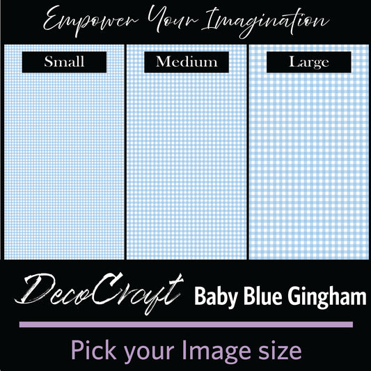DecoCraft - Baby - Timeless Nursery - Baby Blue Gingham