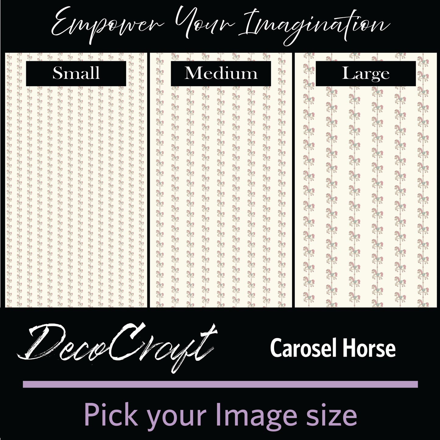 DecoCraft - Baby - Timeless Nursery - Carousel Horse