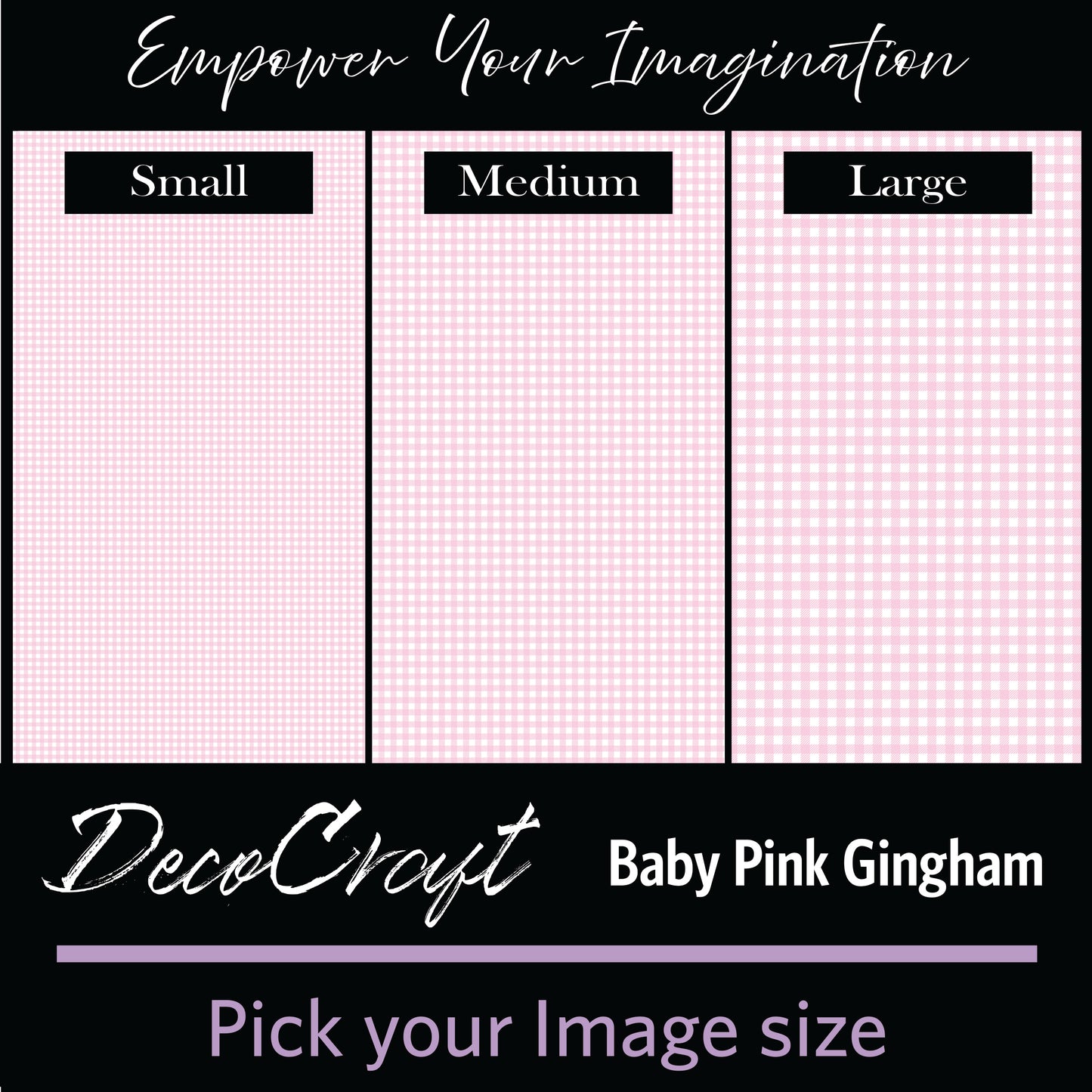 DecoCraft - Baby - Timeless Nursery - Light Pink Gingham