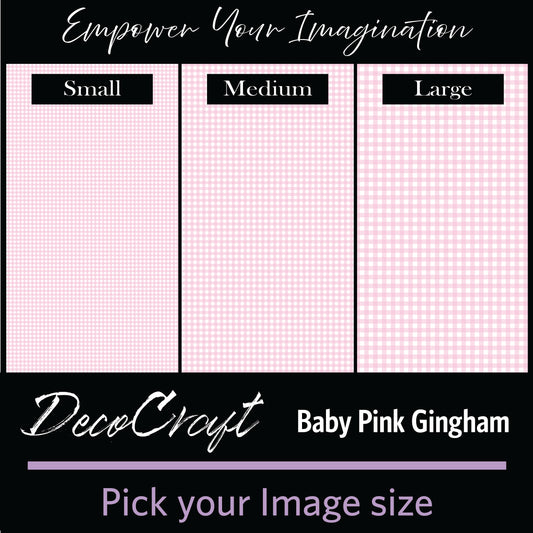 DecoCraft - Baby - Timeless Nursery - Light Pink Gingham