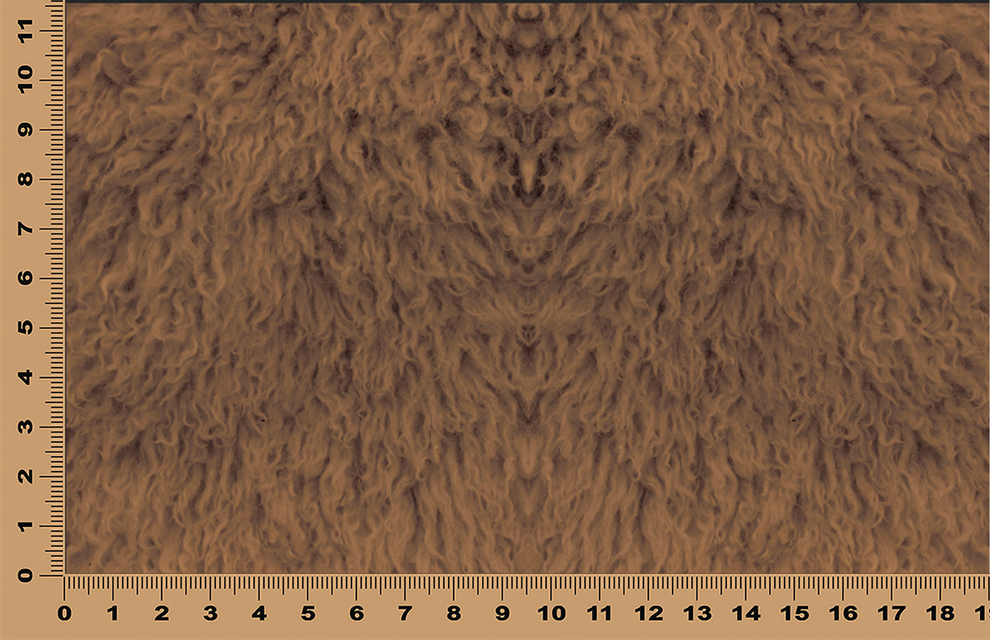 DecoCraft - Cherokee Rose - Style Sheet - Curly Fur - Brown