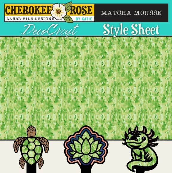 DecoCraft - Cherokee Rose - Style Sheet - Watercolor Macha Mousse