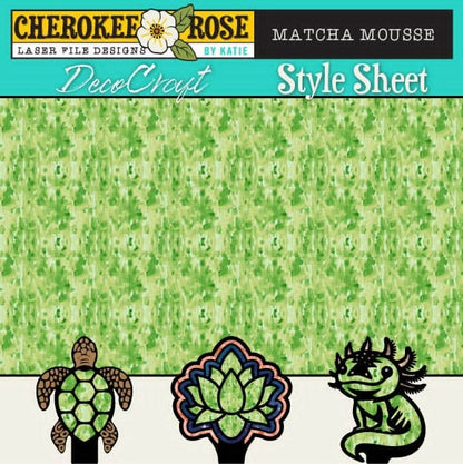 DecoCraft - Cherokee Rose - Style Sheet - Watercolor Macha Mousse