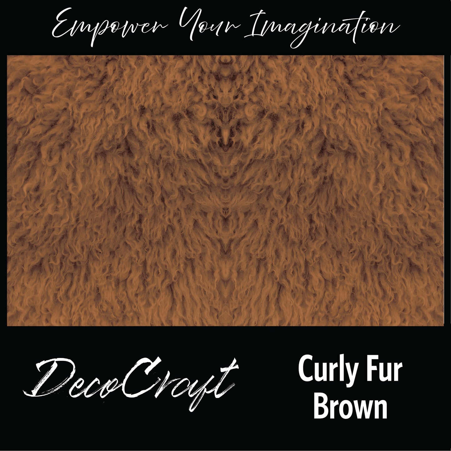 DecoCraft- Textures (Flat) - Curly Fur - Brown