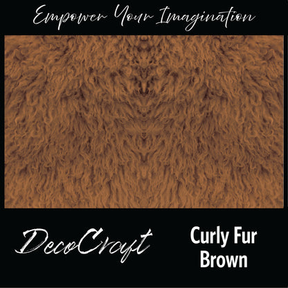 DecoCraft- Textures (Flat) - Curly Fur - Brown