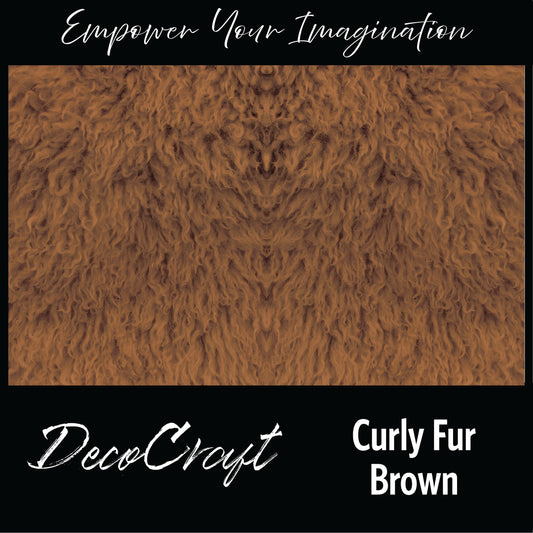 DecoCraft- Textures (Flat) - Curly Fur - Brown