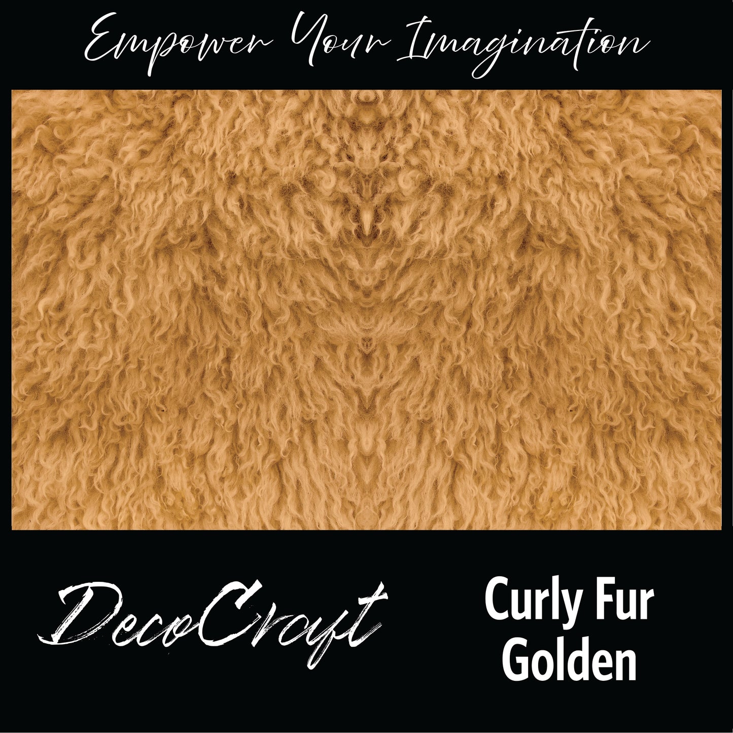 DecoCraft - Textures (Flat) Curly Fur - Golden