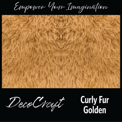 DecoCraft - Textures (Flat) Curly Fur - Golden