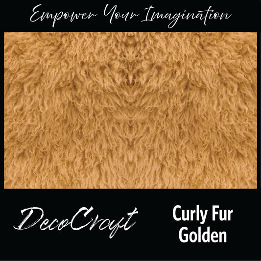 DecoCraft - Textures (Flat) Curly Fur - Golden