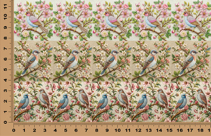 DecoCraft - Scenic Tiles Series - Vintage Garden Birds