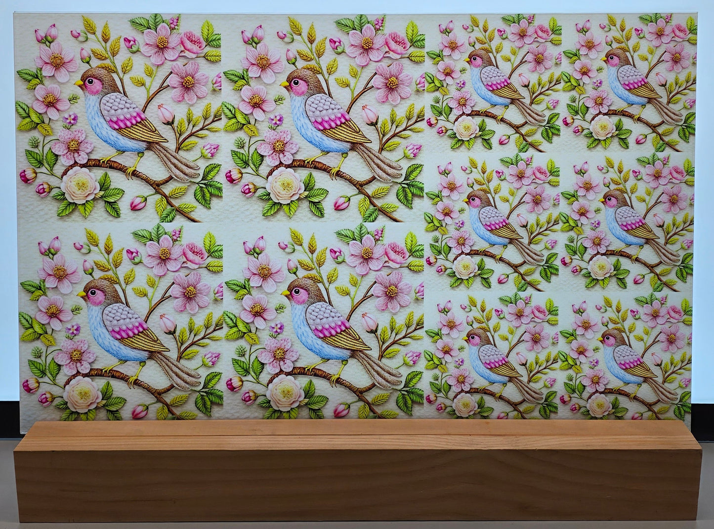 DecoCraft - Scenic Tiles Series - Blossom Songbird