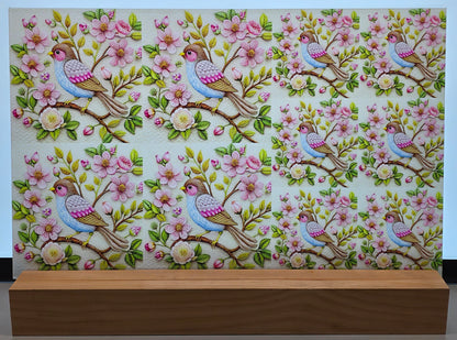 DecoCraft - Scenic Tiles Series - Blossom Songbird