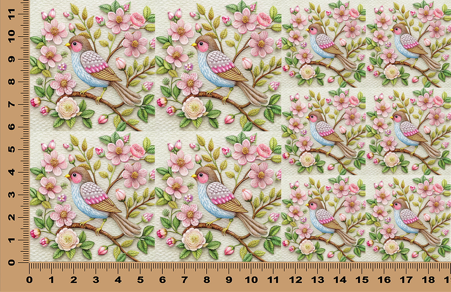 DecoCraft - Scenic Tiles Series - Blossom Songbird