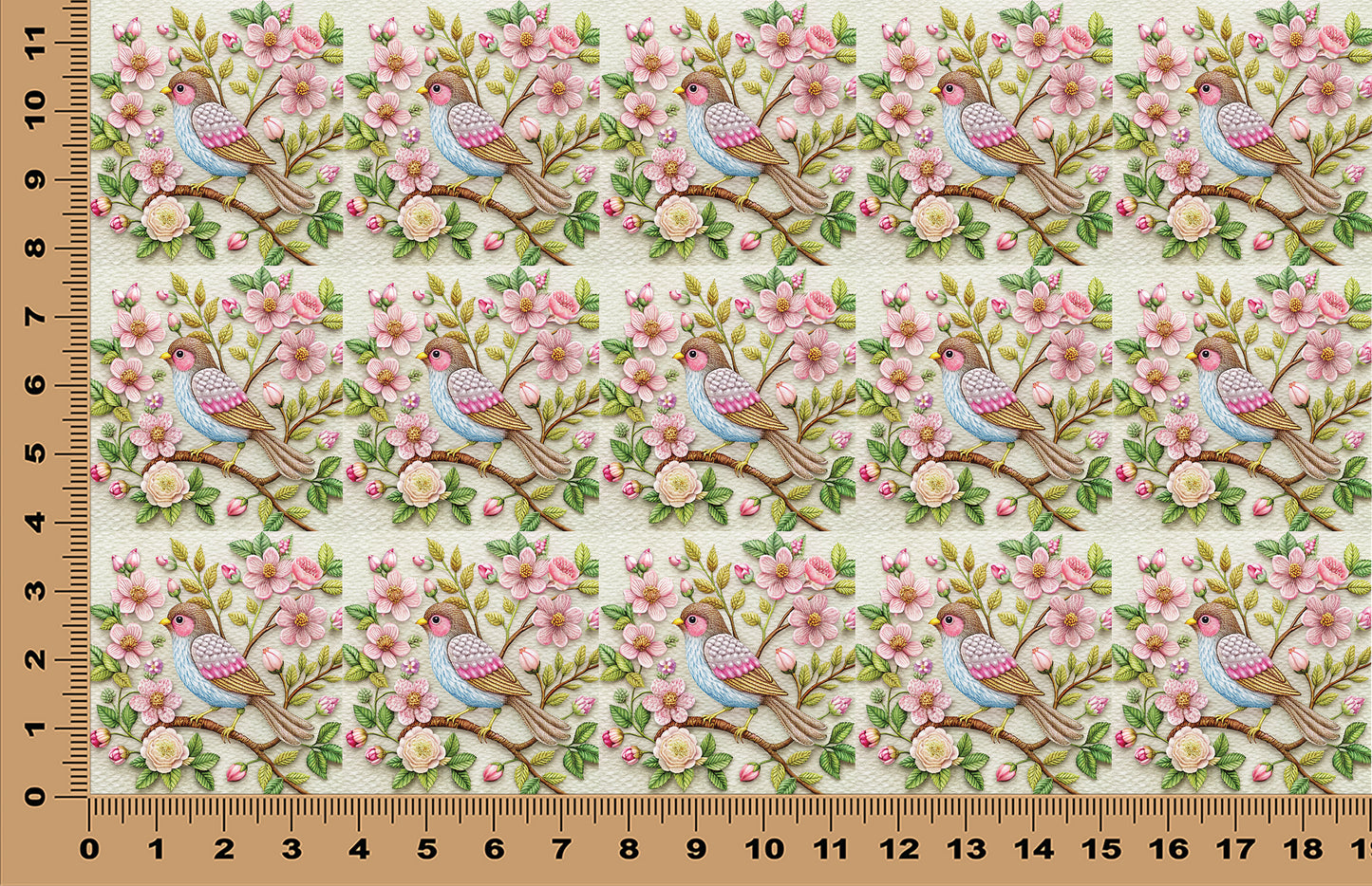DecoCraft - Scenic Tiles Series - Blossom Songbird