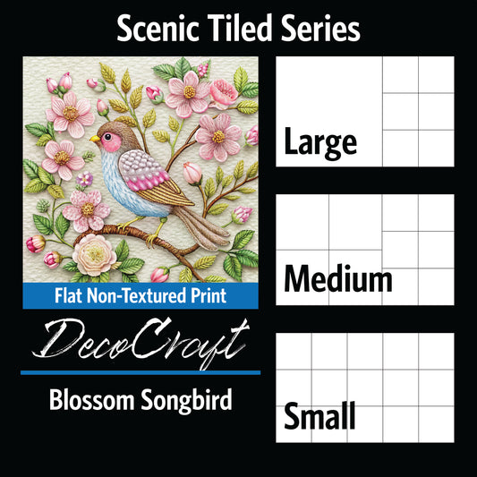 DecoCraft - Scenic Tiles Series - Blossom Songbird