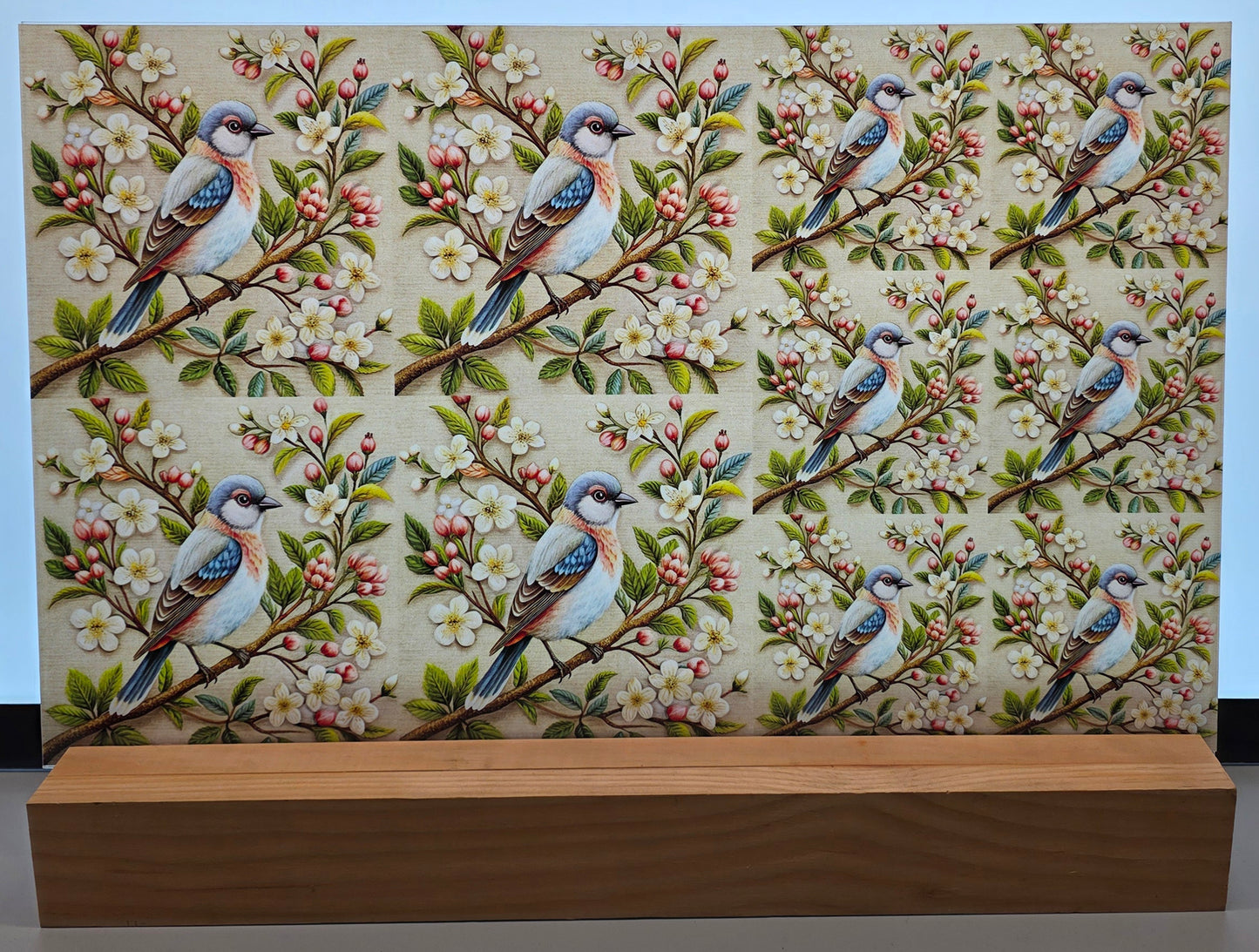 DecoCraft - Scenic Tiles Series - Spring Garden Finch
