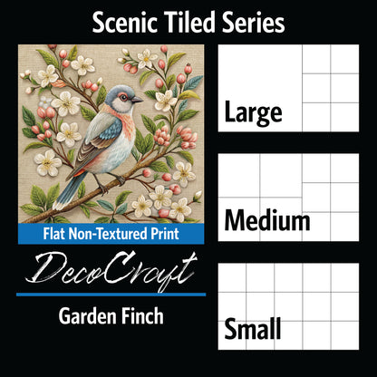 DecoCraft - Scenic Tiles Series - Spring Garden Finch
