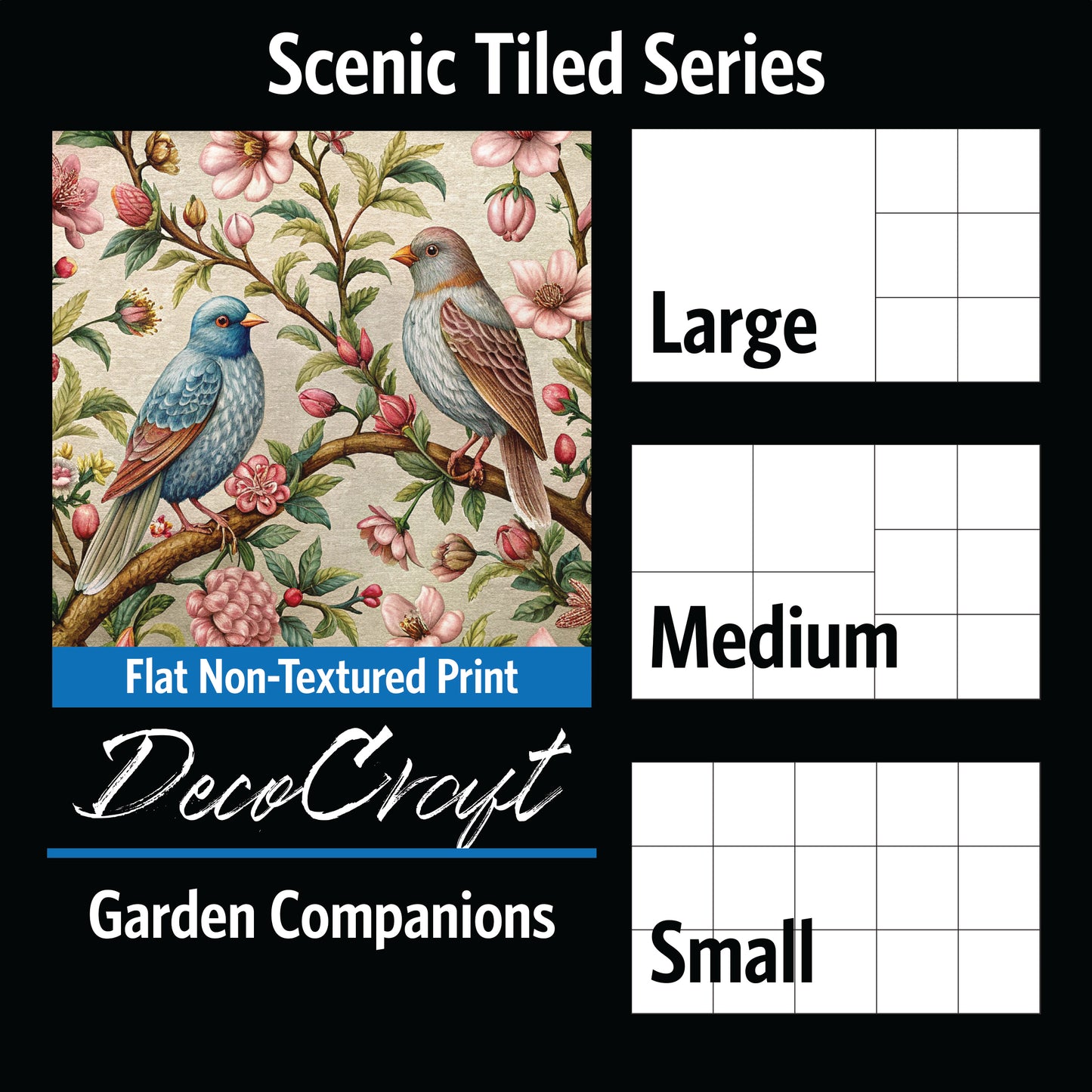DecoCraft - Scenic Tiles Series - Garden Companions