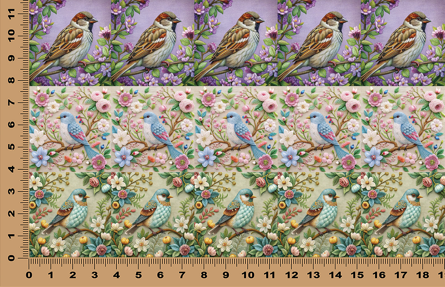 DecoCraft - Scenic Tiles Series - Heirloom Garden Birds