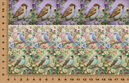 DecoCraft - Scenic Tiles Series - Heirloom Garden Birds