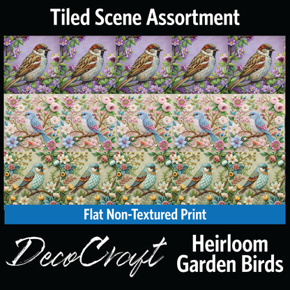 DecoCraft - Scenic Tiles Series - Heirloom Garden Birds