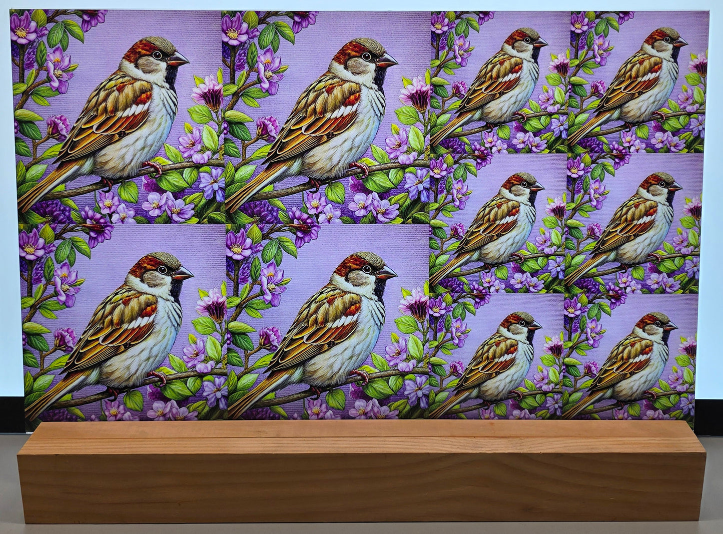 DecoCraft - Scenic Tiles Series - Sparrow in Bloom