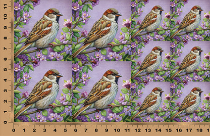 DecoCraft - Scenic Tiles Series - Sparrow in Bloom