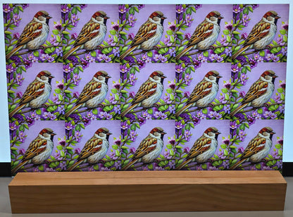 DecoCraft - Scenic Tiles Series - Sparrow in Bloom