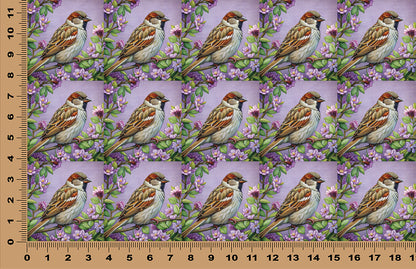 DecoCraft - Scenic Tiles Series - Sparrow in Bloom