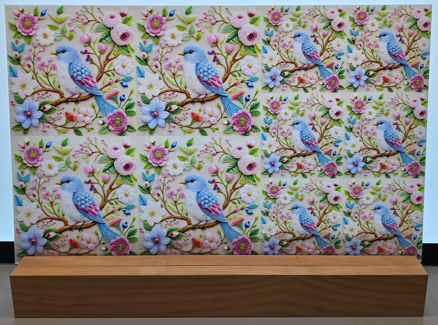 DecoCraft - Scenic Tiles Series - Bluebird Garden