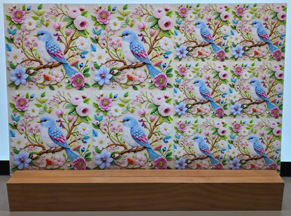 DecoCraft - Scenic Tiles Series - Bluebird Garden