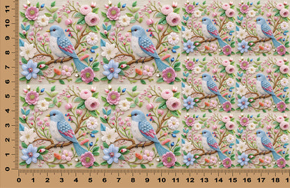 DecoCraft - Scenic Tiles Series - Bluebird Garden