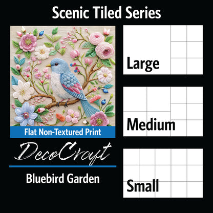 DecoCraft - Scenic Tiles Series - Bluebird Garden