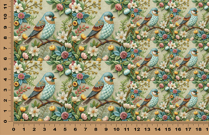 DecoCraft - Scenic Tiles Series - Heirloom Garden Finch