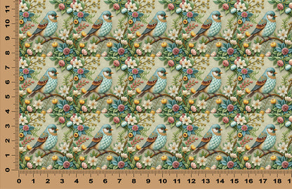 DecoCraft - Scenic Tiles Series - Heirloom Garden Finch