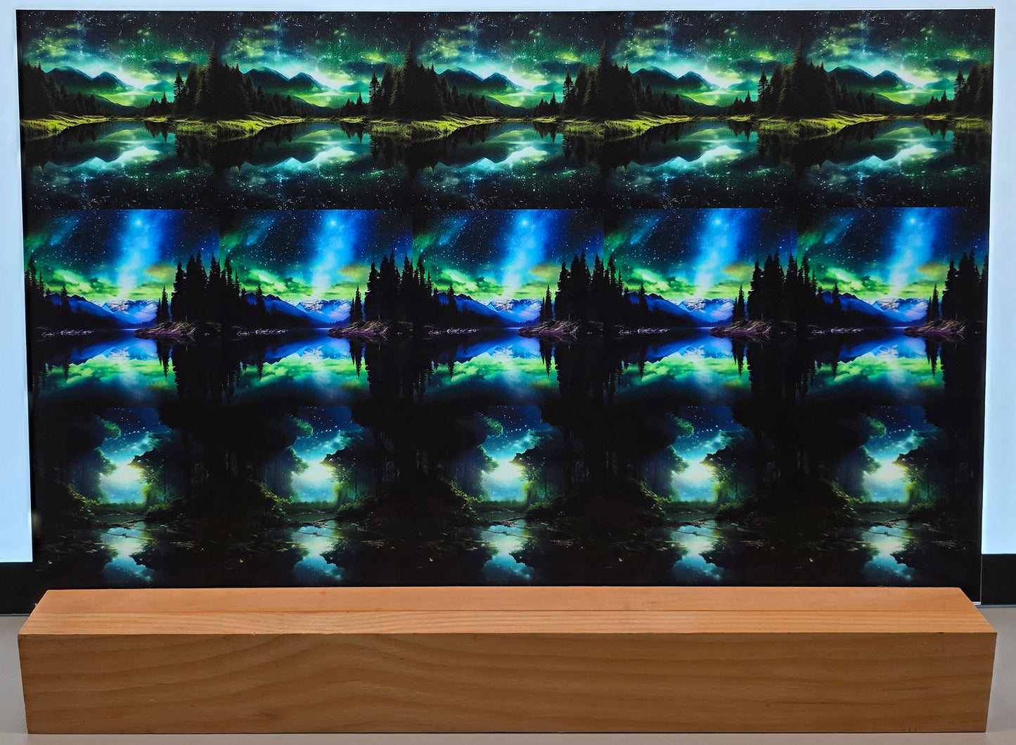 DecoCraft - Scenic Tiles Series - Aurora Night Landscape