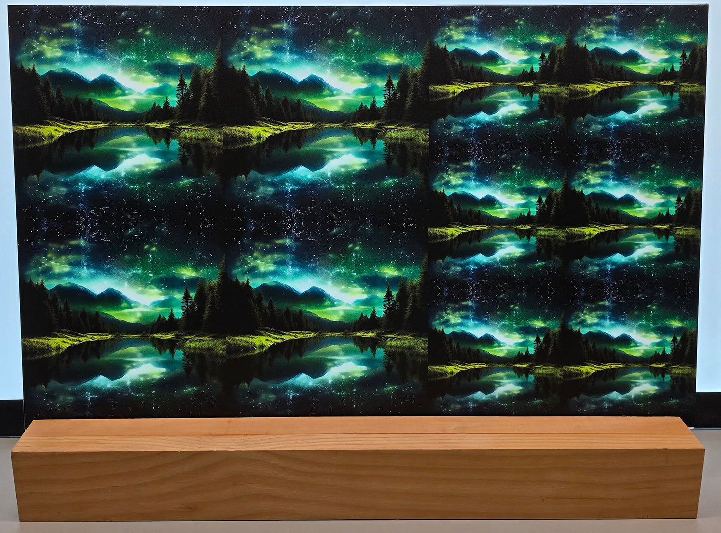 DecoCraft - Scenic Tiles Series - Aurora Lake Reflections