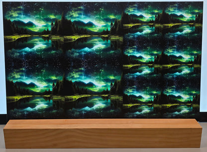 DecoCraft - Scenic Tiles Series - Aurora Lake Reflections