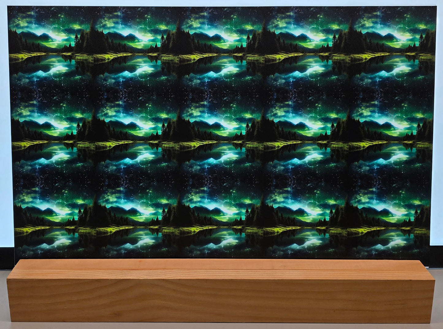 DecoCraft - Scenic Tiles Series - Aurora Lake Reflections