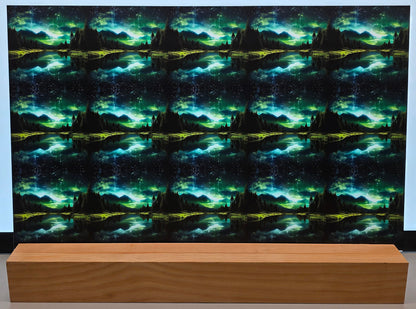 DecoCraft - Scenic Tiles Series - Aurora Lake Reflections