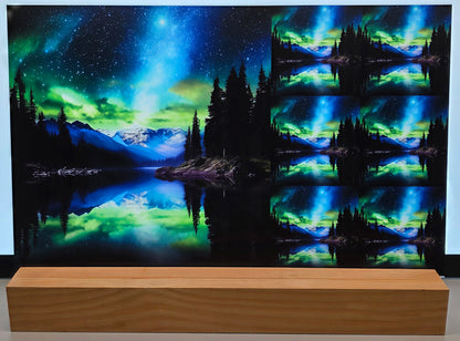 DecoCraft - Scenic Tiles Series - Northern Lights Over the Range