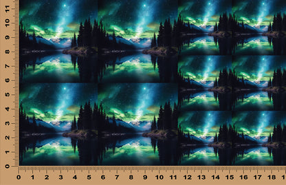 DecoCraft - Scenic Tiles Series - Northern Lights Over the Range